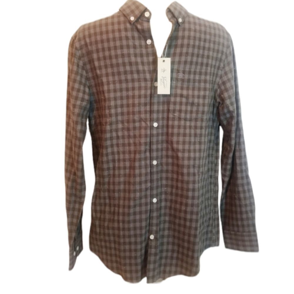 ‎Penguin Plaid Button Down Size Small